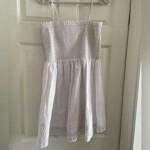 American Eagle White Strapless Dress